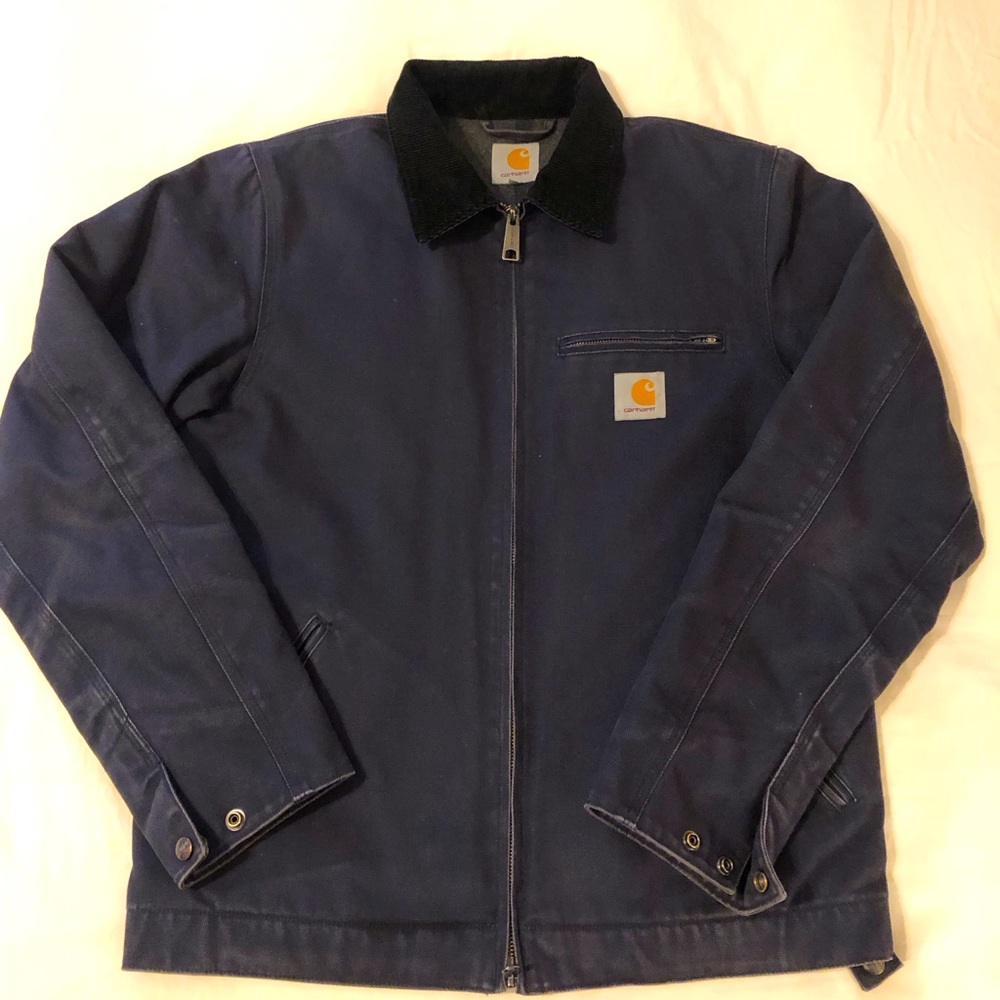Detroit - Carhartt WIP duck canvas navy jacket.